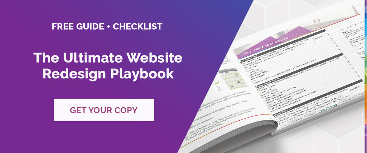 Website Redesign Best Practices Guide - Blog Banner 2019
